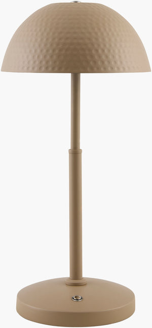 Livabliss Elvas Arts and Crafts Cordless Table Lamp Felt Shade Metal Base Ambient Glow ELV-006
