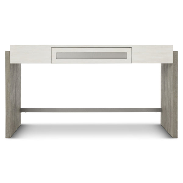 Bernhardt Bernhardt Foundations Desk — Two‑Tone Rustic Modern Writing Desk With Soft‑Close Drawer, Steel Accents 306512