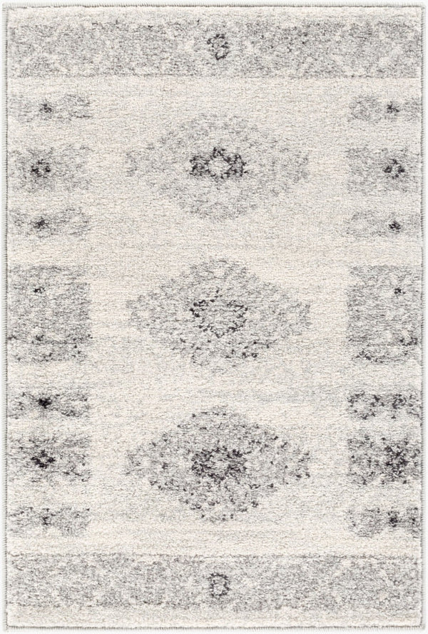Livabliss Elaziz Machine Woven Polypropylene Area Rug Rustic Farmhouse Entryway Accent Gray, Light Gra 2' x 2'11" ELZ2305-23