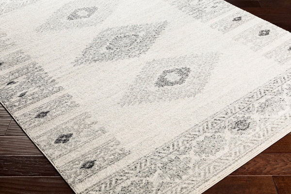 Livabliss Elaziz Machine Woven Polypropylene Area Rug Rustic Farmhouse Entryway Accent Gray, Light Gra 2' x 2'11" ELZ2305-23