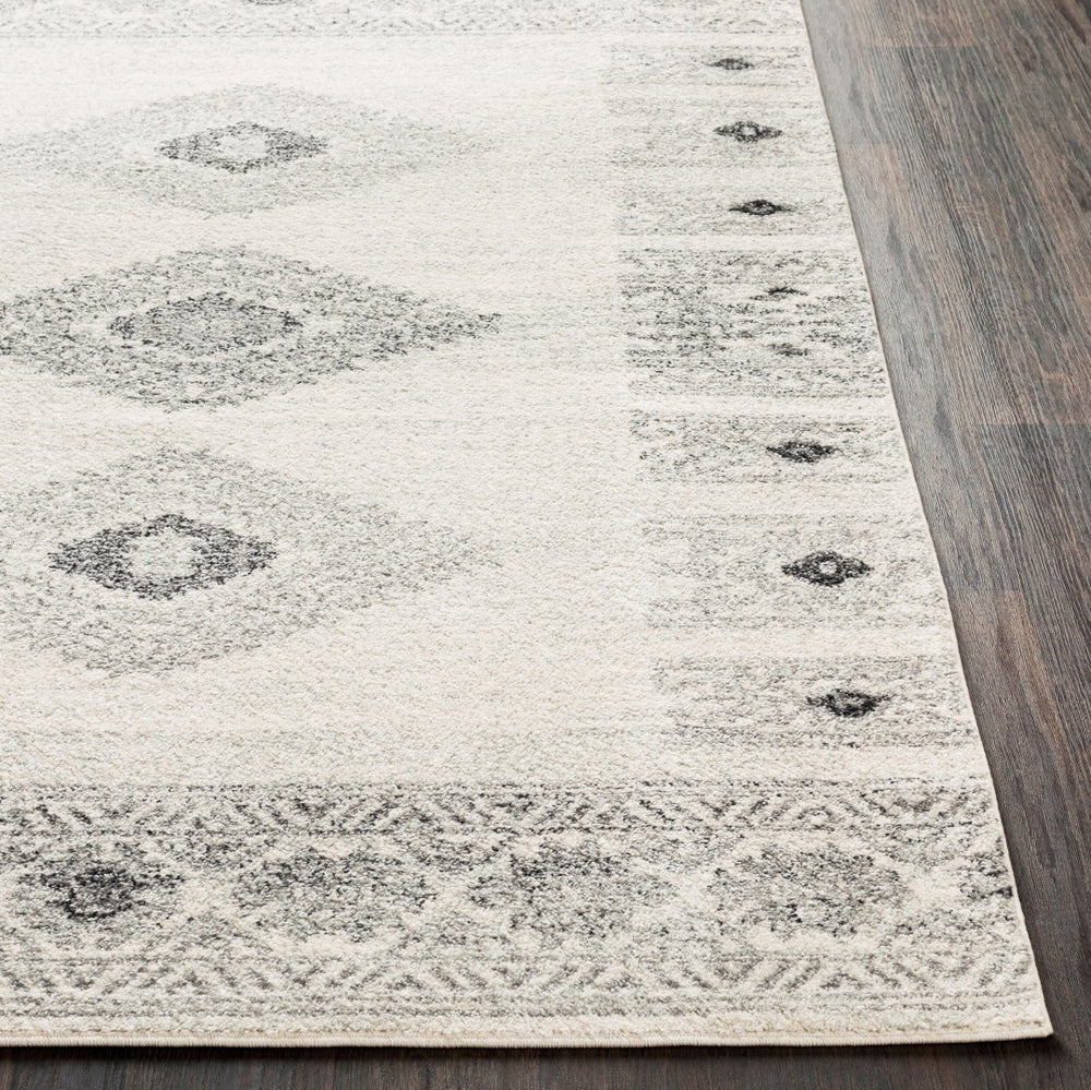 Livabliss Elaziz Machine Woven Polypropylene Area Rug Rustic Farmhouse Entryway Accent Gray, Light Gra 5'3" x 7'7" ELZ2305-5376