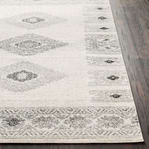 Livabliss Elaziz Machine Woven Polypropylene Area Rug Rustic Farmhouse Entryway Accent Gray, Light Gra 2' x 2'11" ELZ2305-23