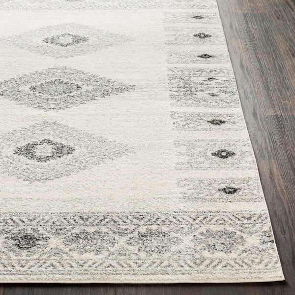 Livabliss Elaziz Machine Woven Polypropylene Area Rug Rustic Farmhouse Entryway Accent Gray, Light Gra 2' x 2'11" ELZ2305-23
