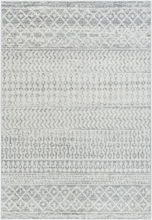 Livabliss Elaziz Moroccan Geometric Machine Woven Polypropylene Rug for Living or Dining Rooms Light Gray, Gra 10' x 13'11" ELZ2308-1014