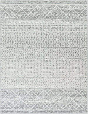 Livabliss Elaziz Moroccan Geometric Machine Woven Polypropylene Rug for Living or Dining Rooms Light Gray, Gra 7'10" x 10'2" ELZ2308-710103