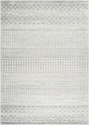 Livabliss Elaziz Moroccan Geometric Machine Woven Polypropylene Rug for Living or Dining Rooms Light Gray, Gra 8'10" x 12'6" ELZ2308-93126