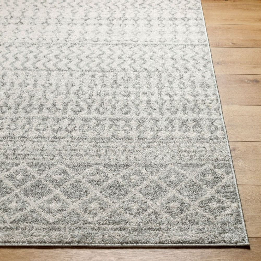 Livabliss Elaziz Moroccan Geometric Machine Woven Polypropylene Rug for Living or Dining Rooms Light Gray, Gra 8'10" x 12'6" ELZ2308-93126