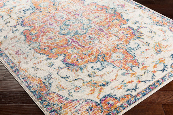 Livabliss Elaziz Machine Woven Polypropylene Rug Ornamental Motifs for Entryways and Hallways Orange, Mustard 2'7" x 7'7" ELZ2314-2776