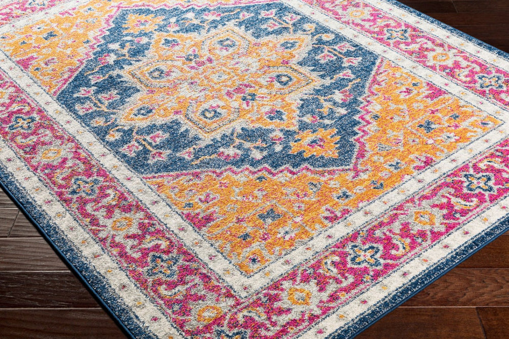 Livabliss Elaziz Traditional Turkish Polypropylene Area Rug Medium Pile Entryway Accent Fuchsia, Orange 2'7" x 7'7" ELZ2330-2776