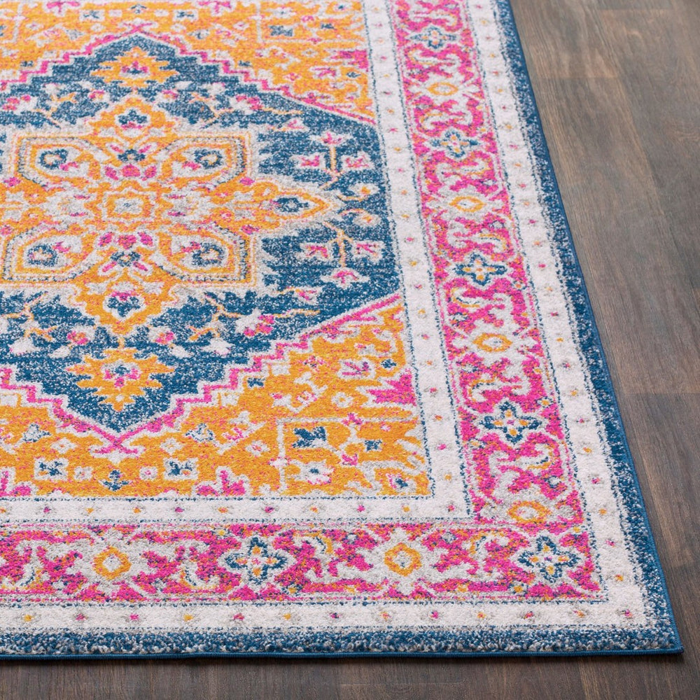 Livabliss Elaziz Traditional Turkish Polypropylene Area Rug Medium Pile Entryway Accent Fuchsia, Orange 2'7" x 7'7" ELZ2330-2776