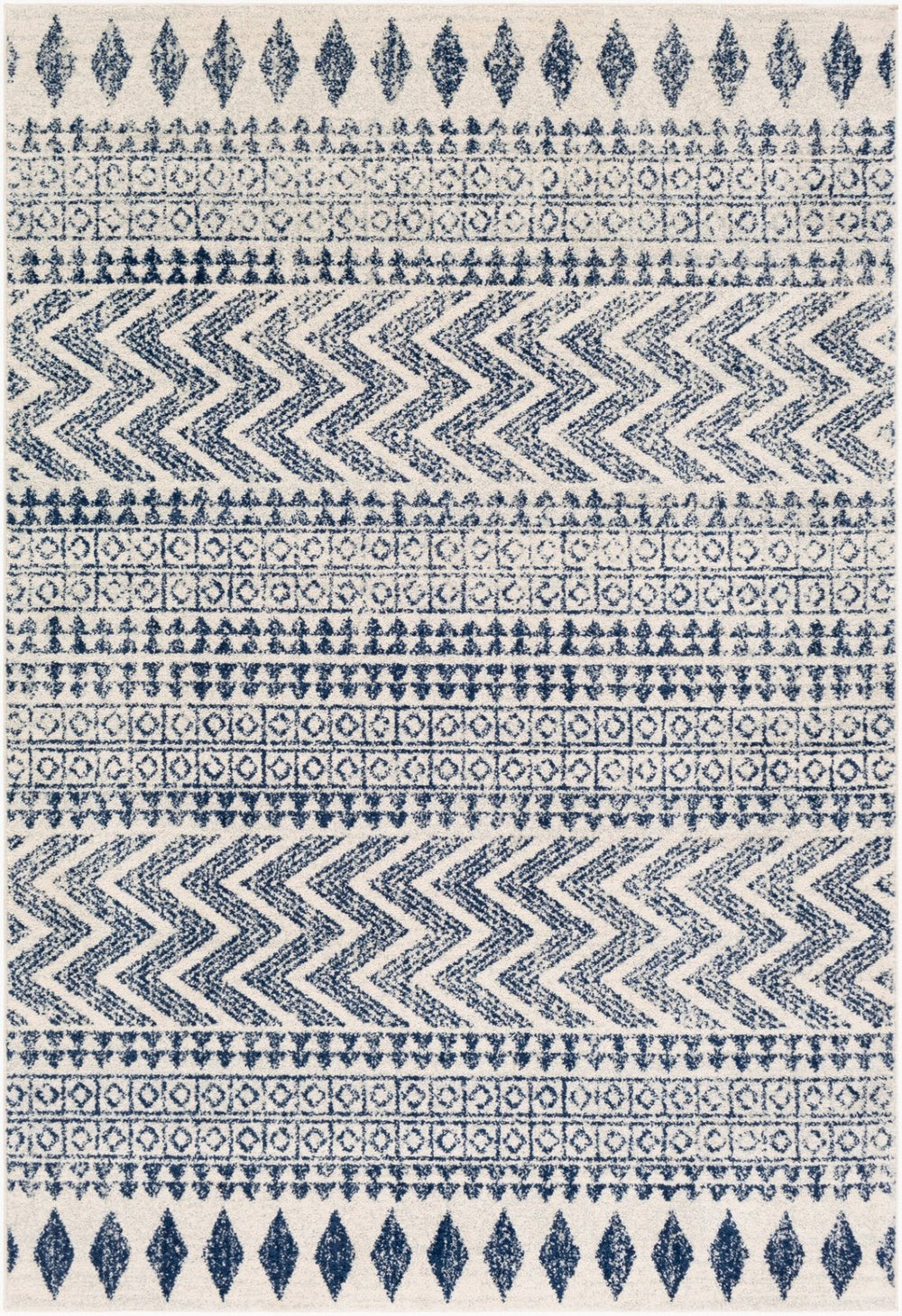 Livabliss Elaziz Moroccan Geometric Polypropylene Area Rug Neutral Bohemian Entryway Accent ELZ2353-23
