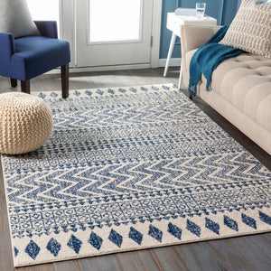 Livabliss Elaziz Moroccan Geometric Polypropylene Area Rug Neutral Bohemian Entryway Accent ELZ2353-23
