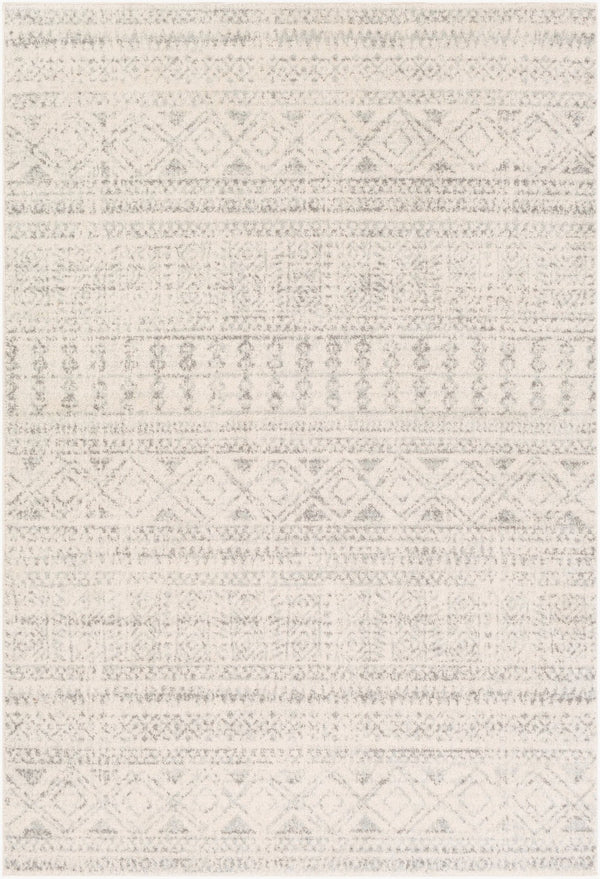 Livabliss Elaziz Moroccan Geometric Polypropylene Rug for Entryways Bold Global Pattern Floor Accent Gray, Light Gra 2' x 2'11" ELZ2354-23