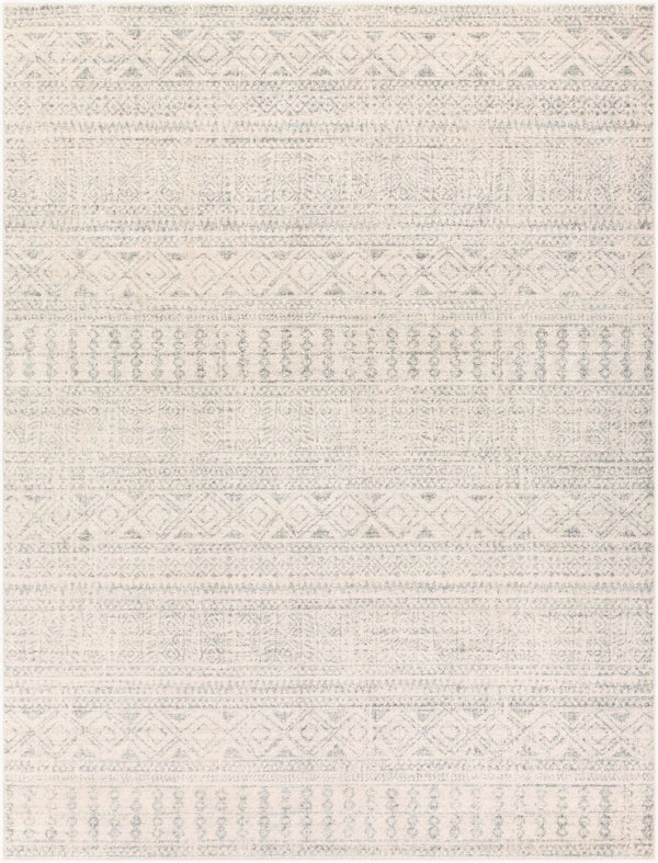 Livabliss Elaziz Moroccan Geometric Polypropylene Rug for Entryways Bold Global Pattern Floor Accent Gray, Light Gra 7'10" x 10'2" ELZ2354-710103