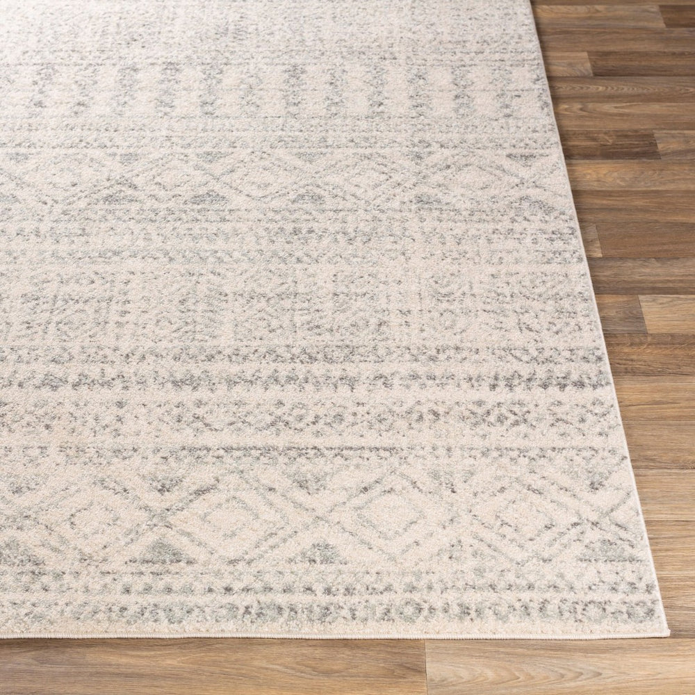 Livabliss Elaziz Moroccan Geometric Polypropylene Rug for Entryways Bold Global Pattern Floor Accent Gray, Light Gra 7'10" x 10'2" ELZ2354-710103