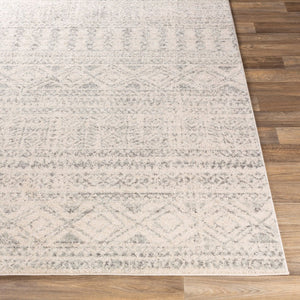 Livabliss Elaziz Moroccan Geometric Polypropylene Rug for Entryways Bold Global Pattern Floor Accent Gray, Light Gra 2'7" x 7'7" ELZ2354-2776