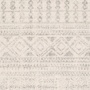 Livabliss Elaziz Moroccan Geometric Polypropylene Rug for Entryways Bold Global Pattern Floor Accent Gray, Light Gra 2'7" x 7'7" ELZ2354-2776