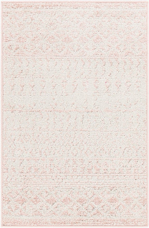 Livabliss Elaziz Moroccan Geometric Polypropylene Area Rug for Entryway Bathroom or Bedroom Blush, Light Gr 2' x 2'11" ELZ2358-23