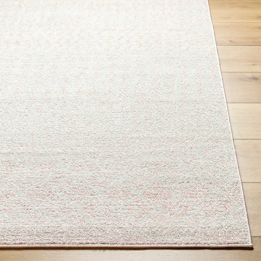 Livabliss Elaziz Moroccan Geometric Polypropylene Area Rug for Entryway Bathroom or Bedroom Blush, Light Gr 2'7" x 7'7" ELZ2358-2776