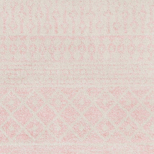 Livabliss Elaziz Moroccan Geometric Polypropylene Area Rug for Entryway Bathroom or Bedroom Blush, Light Gr 2' x 2'11" ELZ2358-23