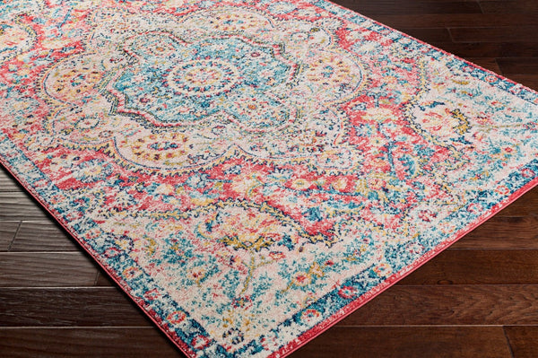 Livabliss Elaziz Turkish Geometric Accent Rug Polypropylene Woven Entryway Transitional Decor Rose, Navy 7'10" x 10'2" ELZ2359-710103