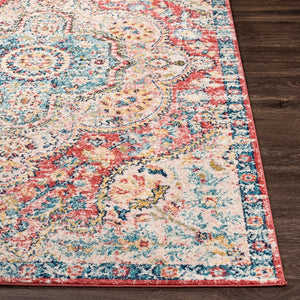 Livabliss Elaziz Turkish Geometric Accent Rug Polypropylene Woven Entryway Transitional Decor Rose, Navy 7'10" x 10'2" ELZ2359-710103