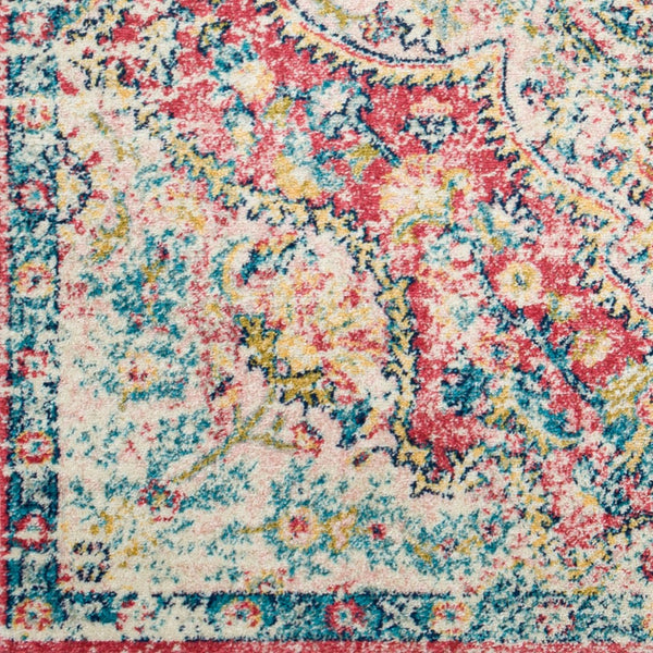 Livabliss Elaziz Turkish Geometric Accent Rug Polypropylene Woven Entryway Transitional Decor Rose, Navy 7'10" x 10'2" ELZ2359-710103
