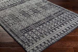 Livabliss Elaziz Geometric Machine Woven Polypropylene Accent Rug for Entryway or Kitchen Black, Gray 2' x 3' ELZ2362-23