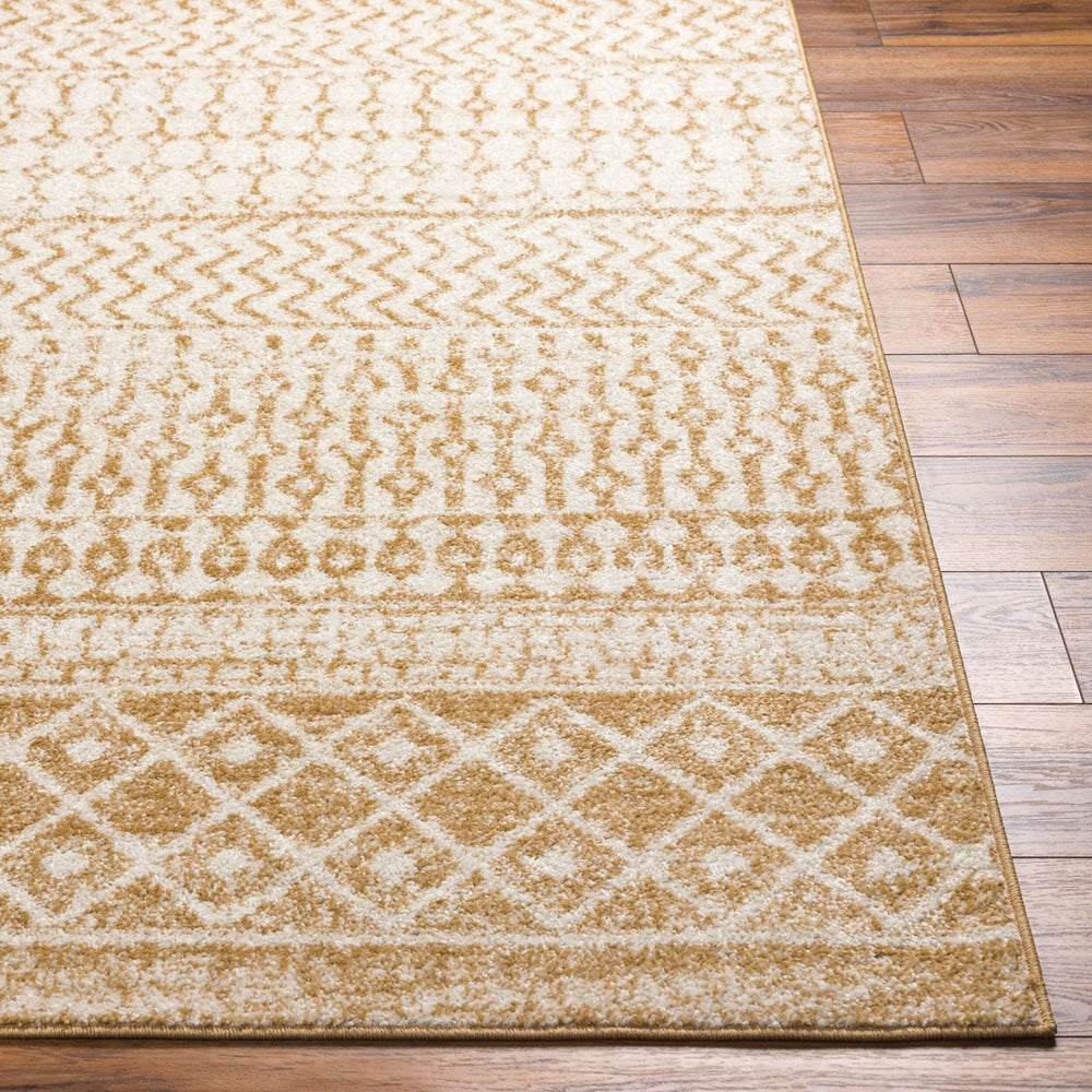 Livabliss Elaziz Moroccan Geometric Polypropylene Area Rug for Living Room or Dining Space Cream, Taupe 4' x 6' ELZ2367-46OV