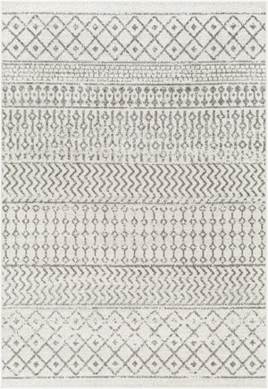 Livabliss Elaziz Global Pattern Polypropylene Area Rug Turkish Woven Living Room Accent Cream, Charcoal 8'10" x 12'6" ELZ2369-9126