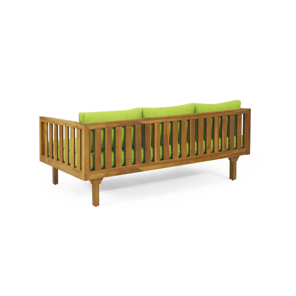 English Elm Christopher Knight Home® - Claremont 3 Seater Daybed – Stylish Acacia Wood Design With Water-Resistant Cushions For Comfort 66327.00GRN