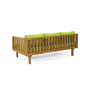 English Elm Christopher Knight Home® - Claremont 3 Seater Daybed – Stylish Acacia Wood Design With Water-Resistant Cushions For Comfort 66327.00GRN