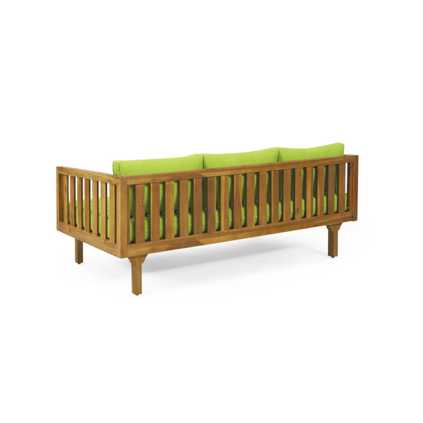 English Elm Christopher Knight Home® - Claremont 3 Seater Daybed – Stylish Acacia Wood Design With Water-Resistant Cushions For Comfort 66327.00GRN