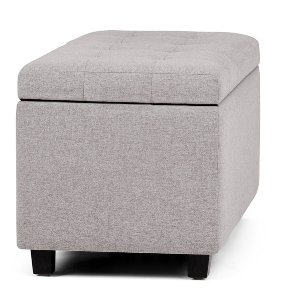 English Elm Cosmopolitan Storage Ottoman In Cloud Grey - Versatile Comfort, Stylish Design & Hidden Storage Solution B136P159766