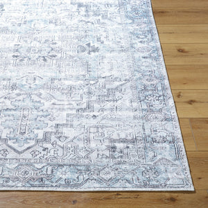Livabliss Embrace Flatweave Polyester Area Rug Machine Woven in Turkey for High Traffic Rooms Ivory, Light Gr 8'10" x 12' EMA2303-81012