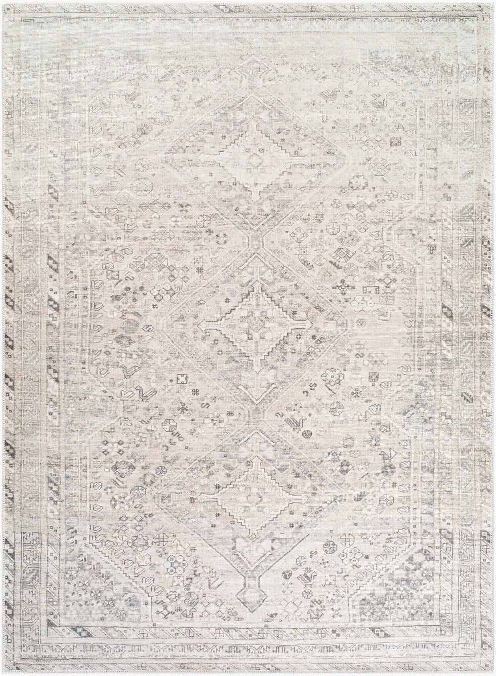 Livabliss Embrace Flatweave Polyester Area Rug Turkish Crafted for High Traffic Living Spaces Light Sage, Ivo 5'3" x 7' EMA2311-537