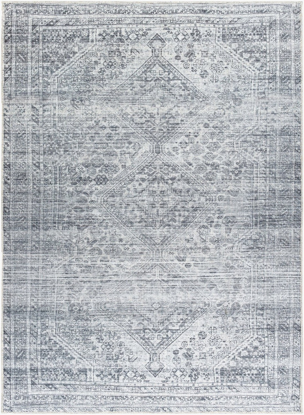 Livabliss Embrace Flatweave Polyester Area Rug Machine Woven in Turkey for High Traffic Rooms Slate, Pale Blu 7'10" x 10' EMA2312-71010