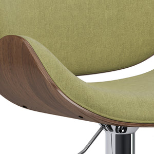 English Elm Marana Adjustable Swivel Bar Stool In Acid Green – Stylish Mid-Century Design For Modern Spaces B136P158922