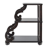 Homelegance By Top-Line Maude Scroll End Table Black Veneer