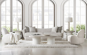 Bernhardt Bernhardt Margot Sofa — Curved Back, Deep Seat Cushions, Tailored Upholstery & Two Throw Pillows - Made to Order P5417A