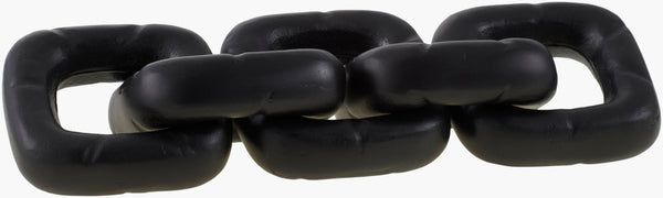 Surya Sherman Decorative Aluminum Sculpture – 2"H X 12"W Minimalist Modern Accent For Chic Home Decor Black Aluminum Emh006-2185