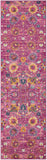 Nourison Passion PSN01 Machine Made Power-loomed Borderless Design Indoor Only Bohemian Transitional Rug Fuchsia, Pink 100% Polypropylene 99446013361