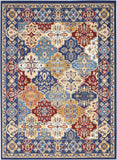 GRF31 Grafix Bohemian Indoor Rug - Vibrant Vintage Design, Durable, Easy-Care for High-Traffic Areas