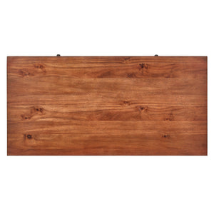 Homelegance By Top-Line Sarai Wood 2-Drawer Coffee Table Brown MDF