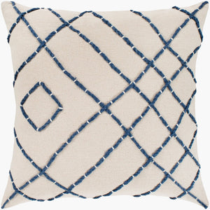 Livabliss Emilio Woven Cotton Accent Pillow Beach Inspired Coastal Boho Textile for Sofa or Bed EML001-2020P