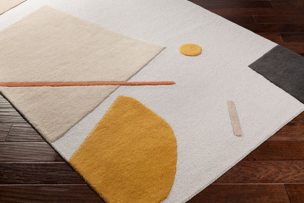 Livabliss Emma Hand Tufted Wool Area Rug Contemporary Artisan Accent for Entryway or Bedside Rust, Mustard 8'10" x 12' EMM2300-81012