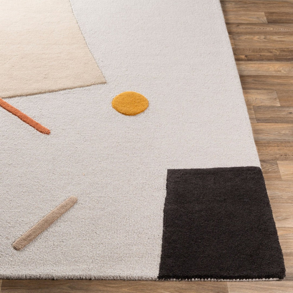 Livabliss Emma Hand Tufted Wool Area Rug Contemporary Artisan Accent for Entryway or Bedside Rust, Mustard 8'10" x 12' EMM2300-81012