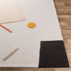 Livabliss Emma Hand Tufted Wool Area Rug Contemporary Artisan Accent for Entryway or Bedside Rust, Mustard 8'10" x 12' EMM2300-81012