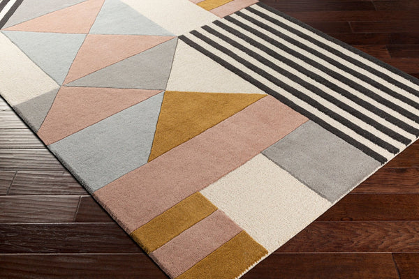 Livabliss Emma Hand Tufted Wool Area Rug with High Low Pile Texture for Entryway or Bedroom Beige, Light Sl 2' x 3' EMM2302-23