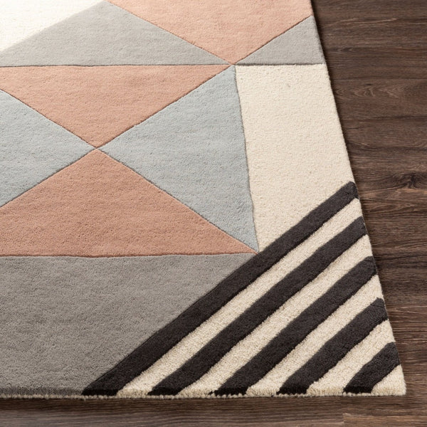 Livabliss Emma Hand Tufted Wool Area Rug with High Low Pile Texture for Entryway or Bedroom Beige, Light Sl 2' x 3' EMM2302-23